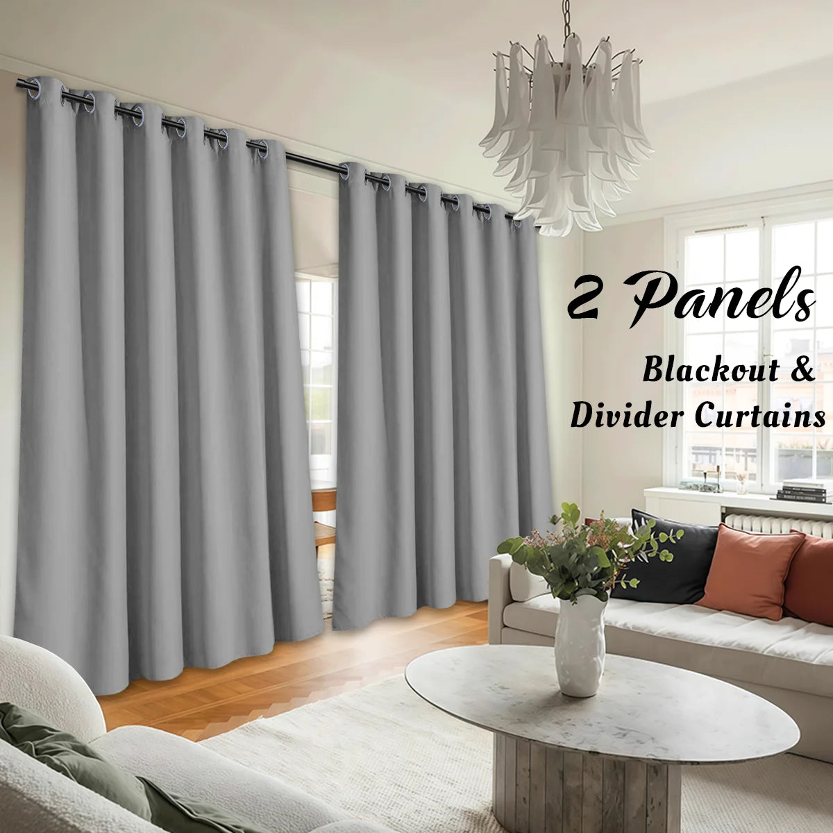 2 PCS Blackout Curtains