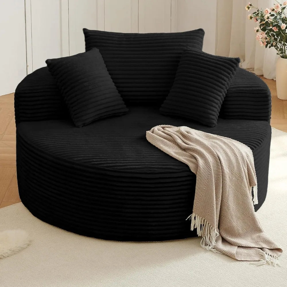 Oversized Round Lounge Chaise