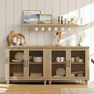 Buffet Cabinet w/Glass Doors