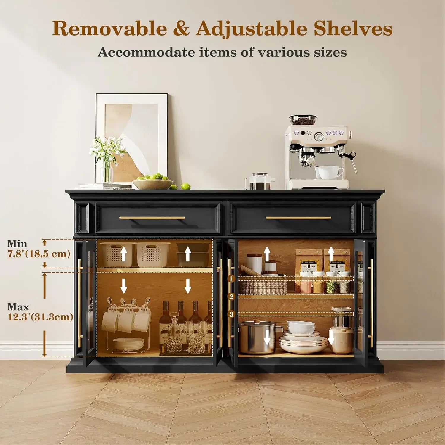 Sideboard Buffet Cabinet w/Storage
