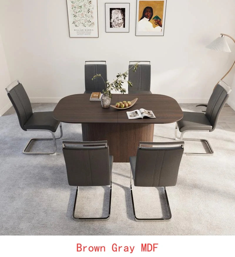 Chairs -Table w/Black Metal Legs -