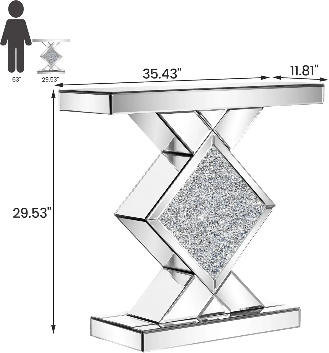 Console Mirrored Table