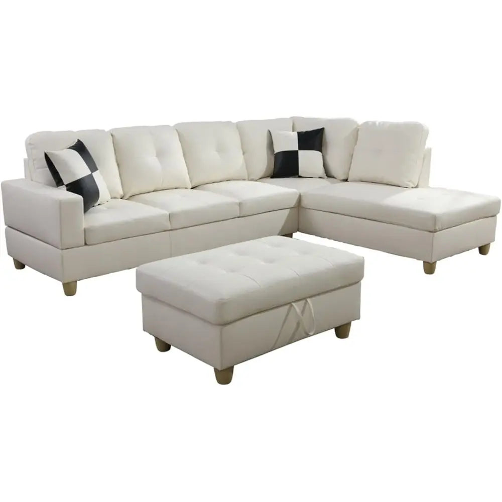 Living Room Set: 3-Pc Sofa,