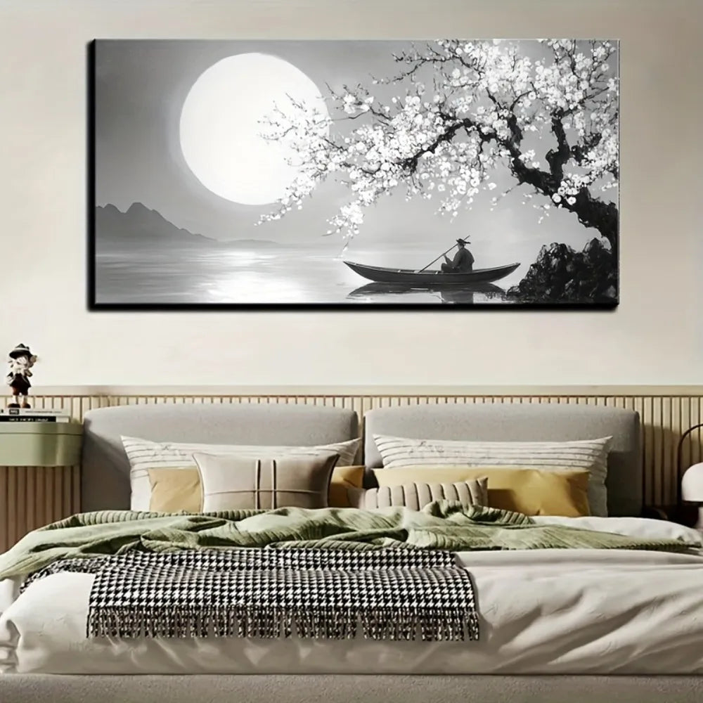 Framed canvas wall painting