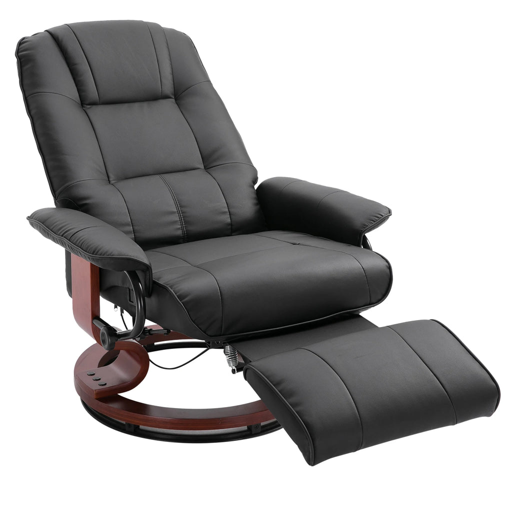Swivel Recliner Seat w/Wood Base