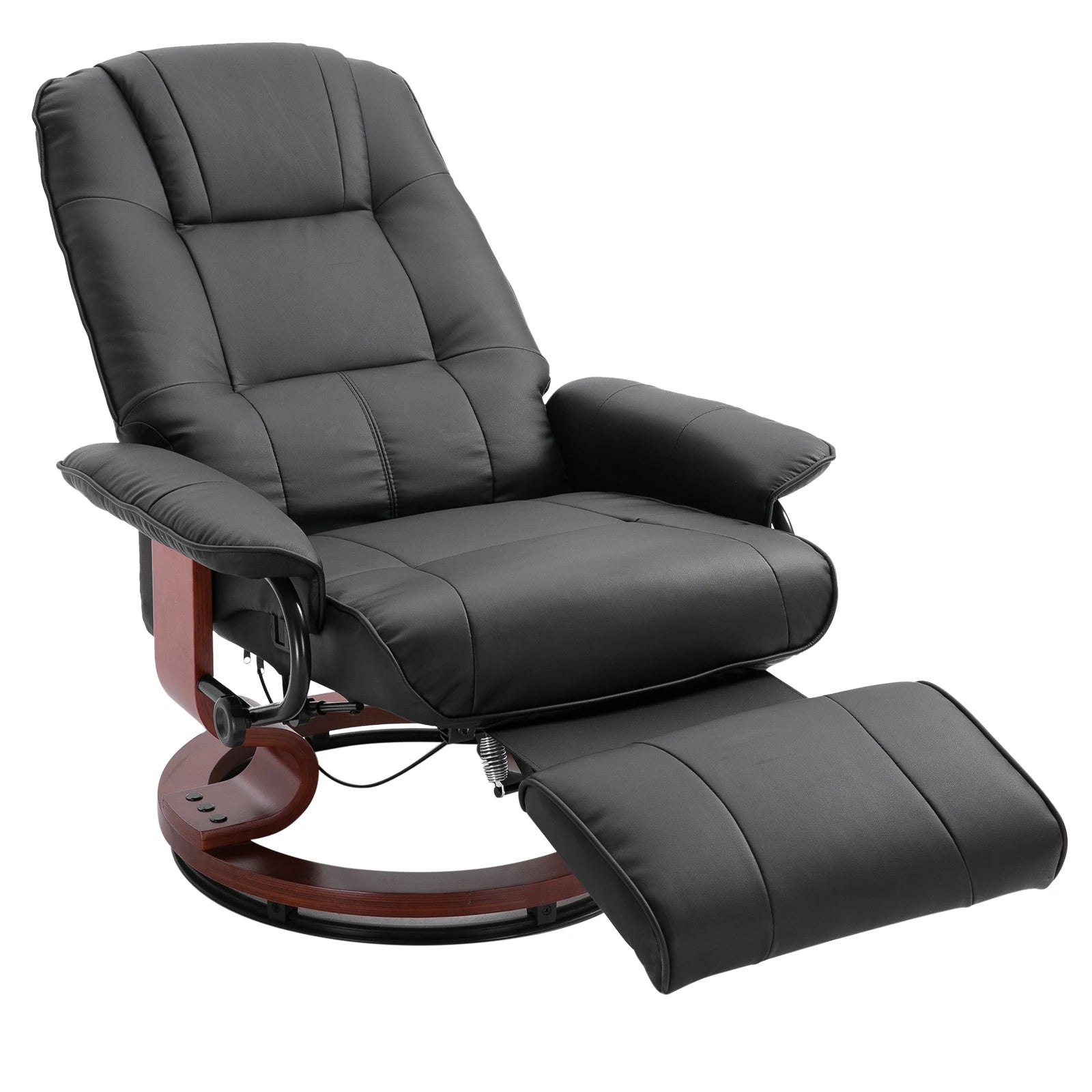Swivel Recliner Seat w/Wood Base