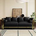 86.7" Luxury Velvet Tufted Sofa