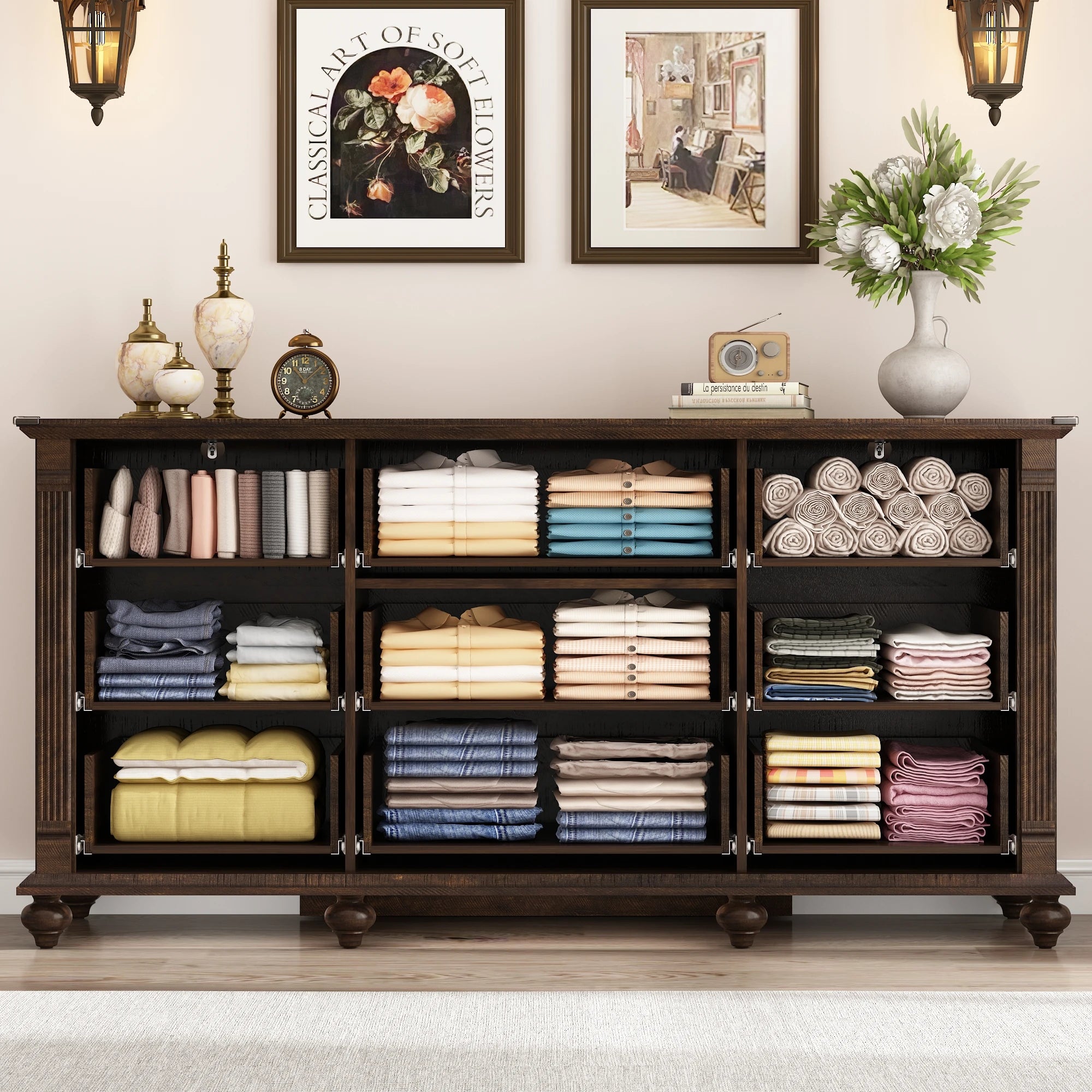 Wood Chest of Drawers