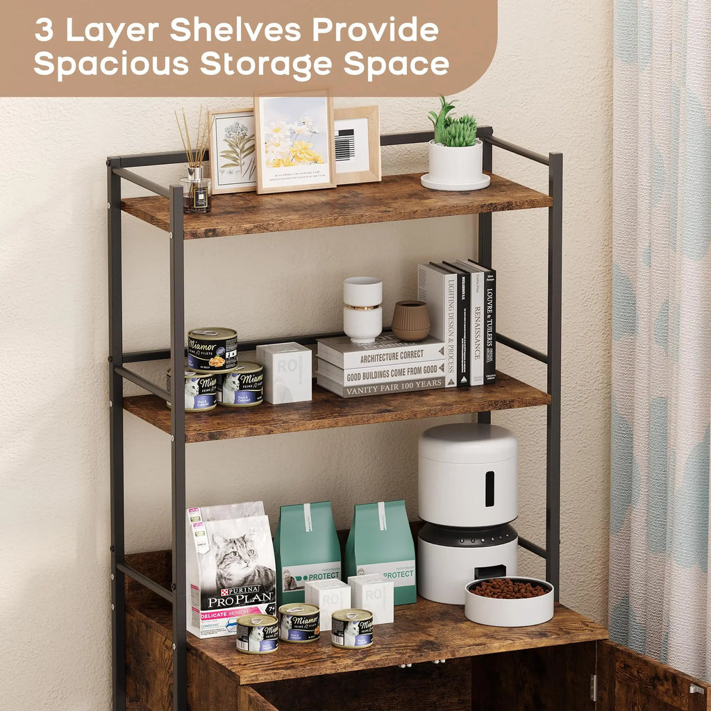 Hidden Cat Litter Box Enclosure