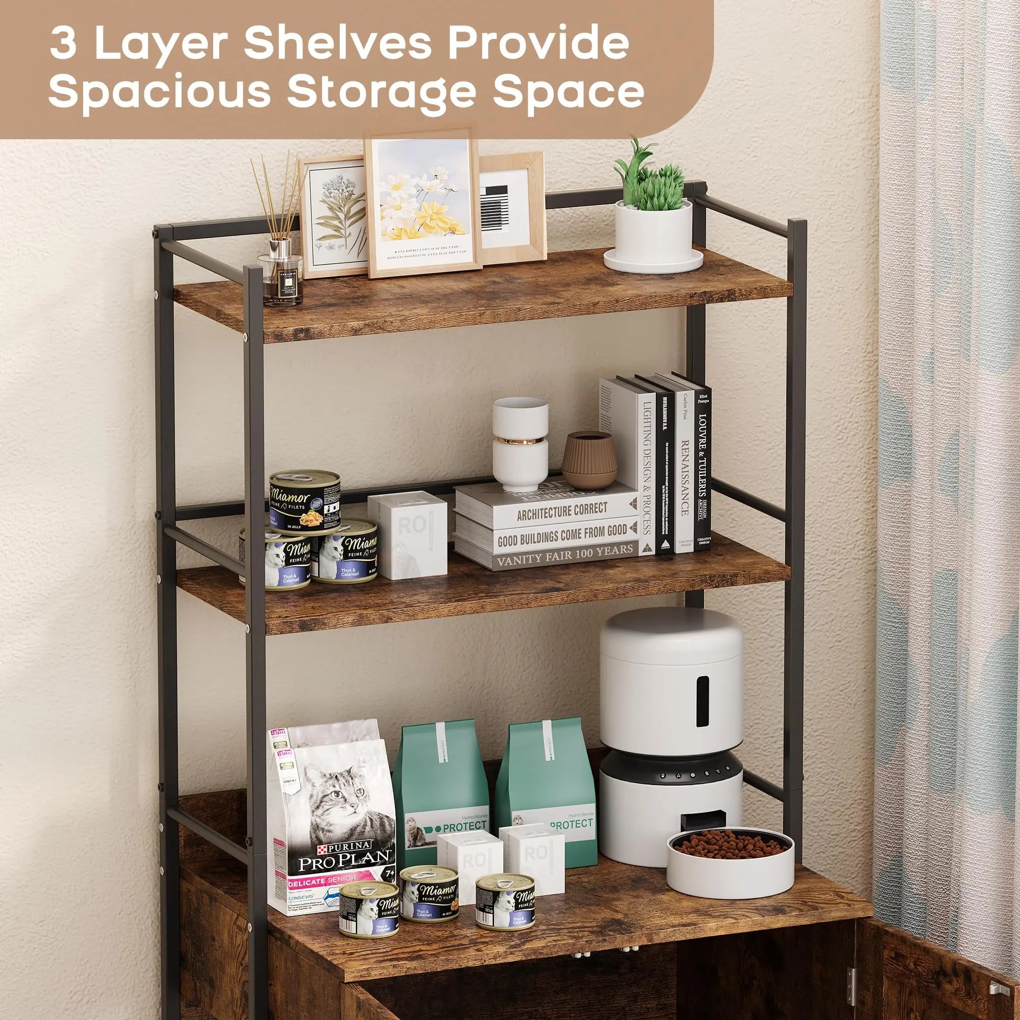 Hidden Cat Litter Box Enclosure