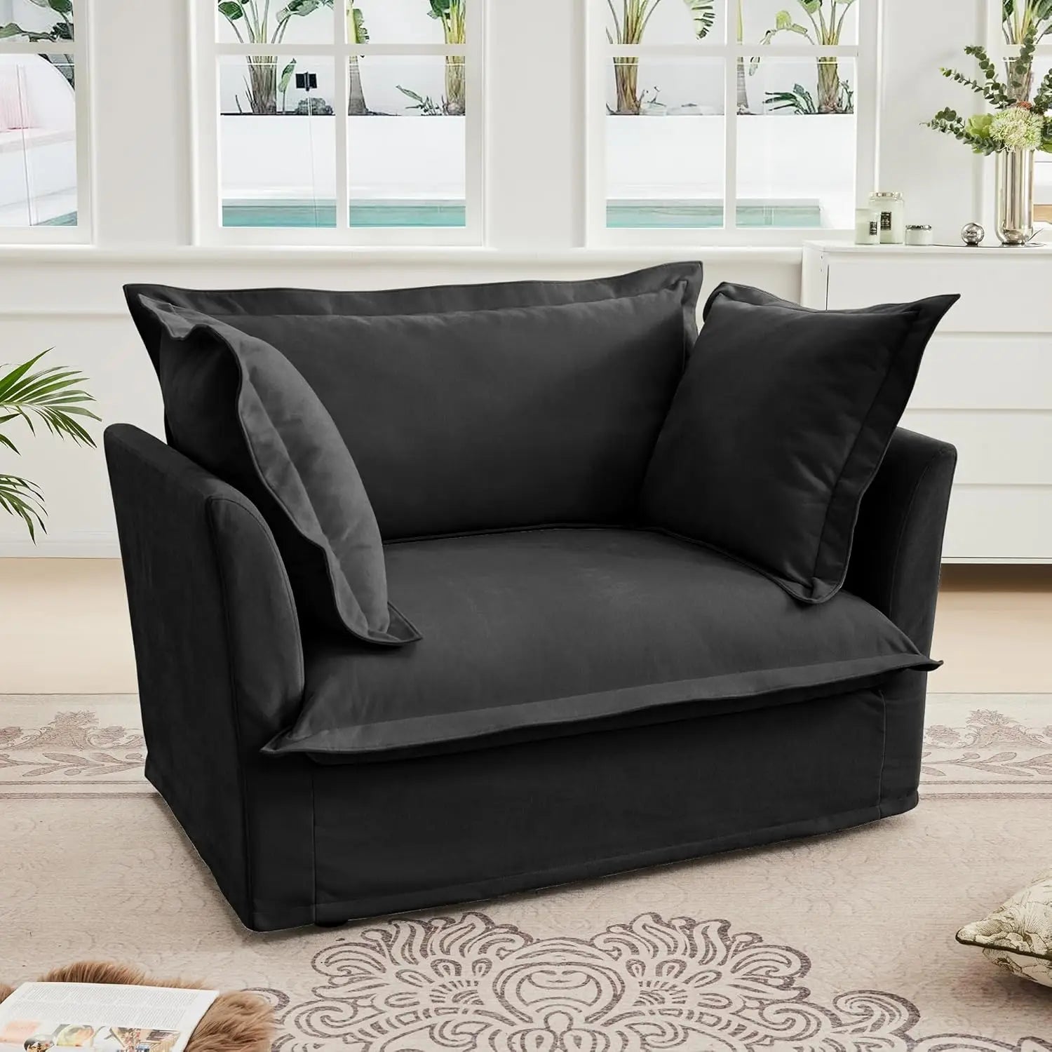 Oversized Upholstered Sofa Chair
