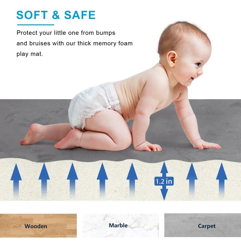 Padded Foam Rug for Kids Play
