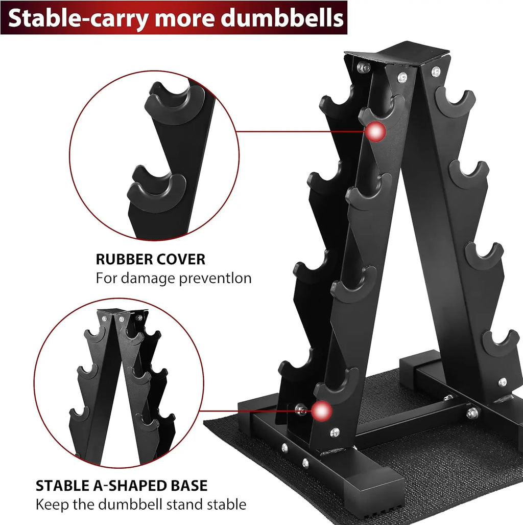 100LB Rubber Hex Dumbbell Set