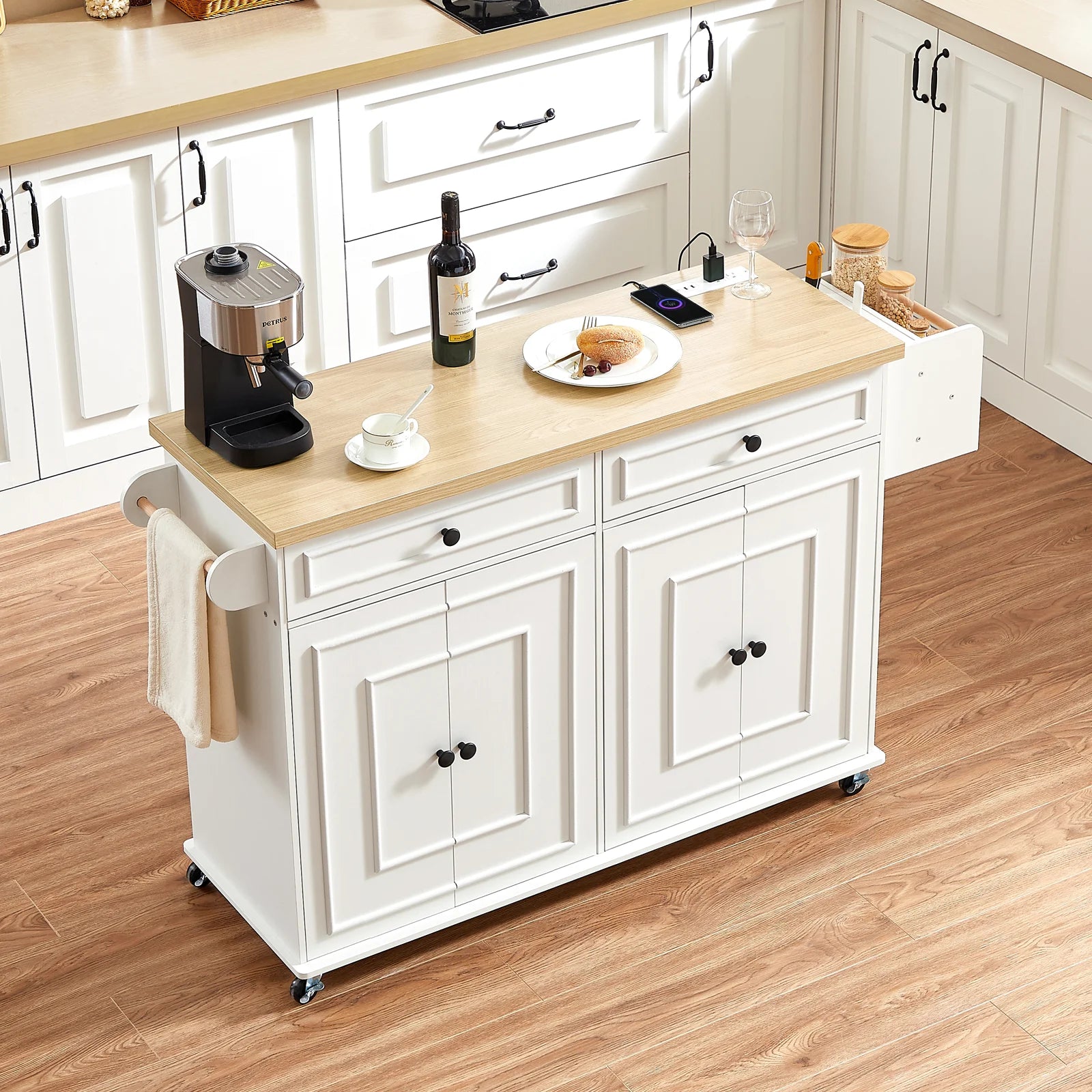 60" Mobile Kitchen Island