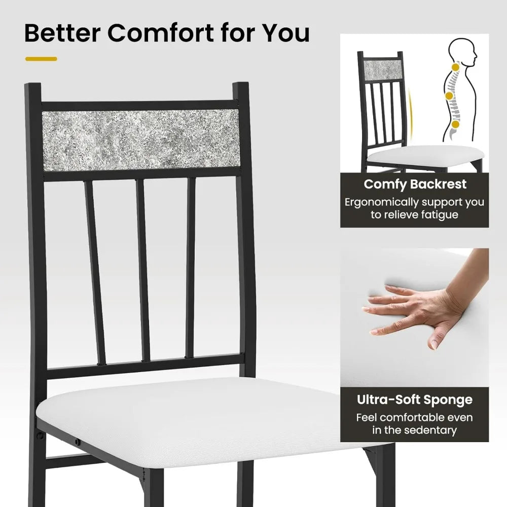 Table + Chairs w/Padded Seat