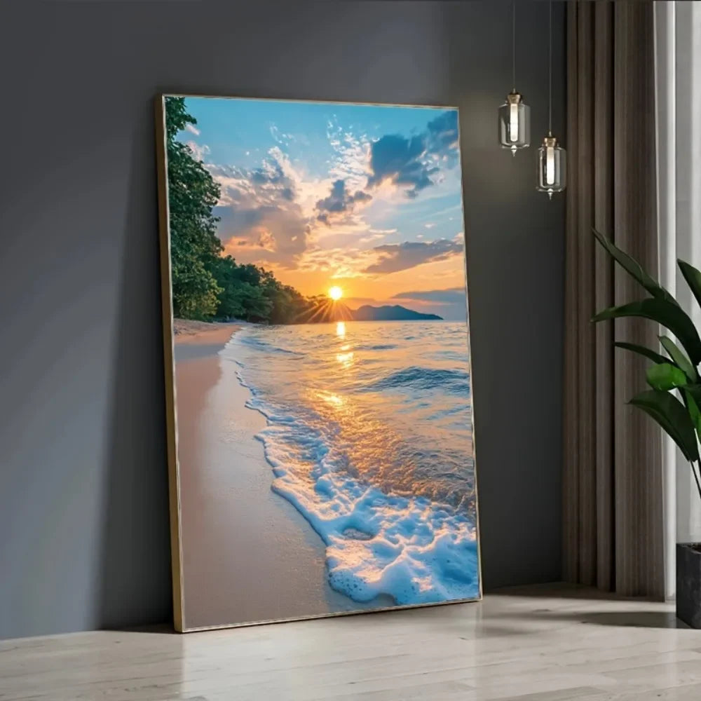 Sunset Beach canvas mural