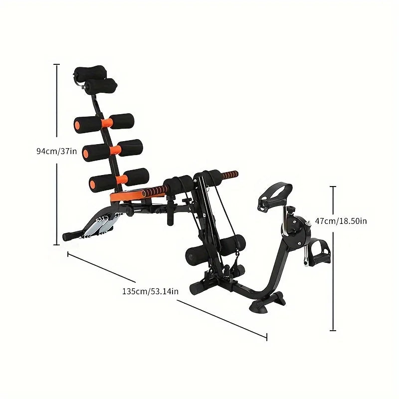 Foldable abdominal exercise bench