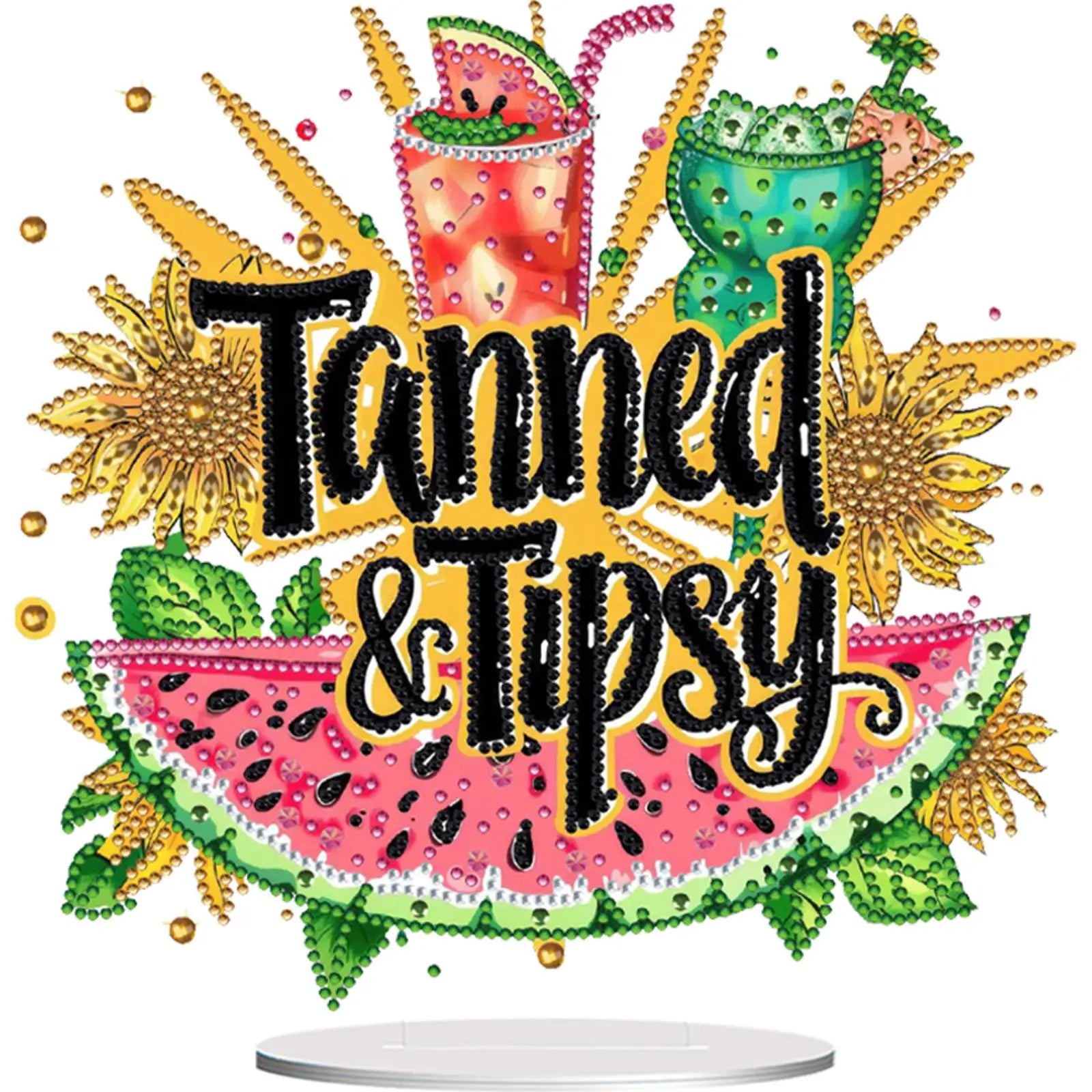 Cactus Diamond Painting Table Decor