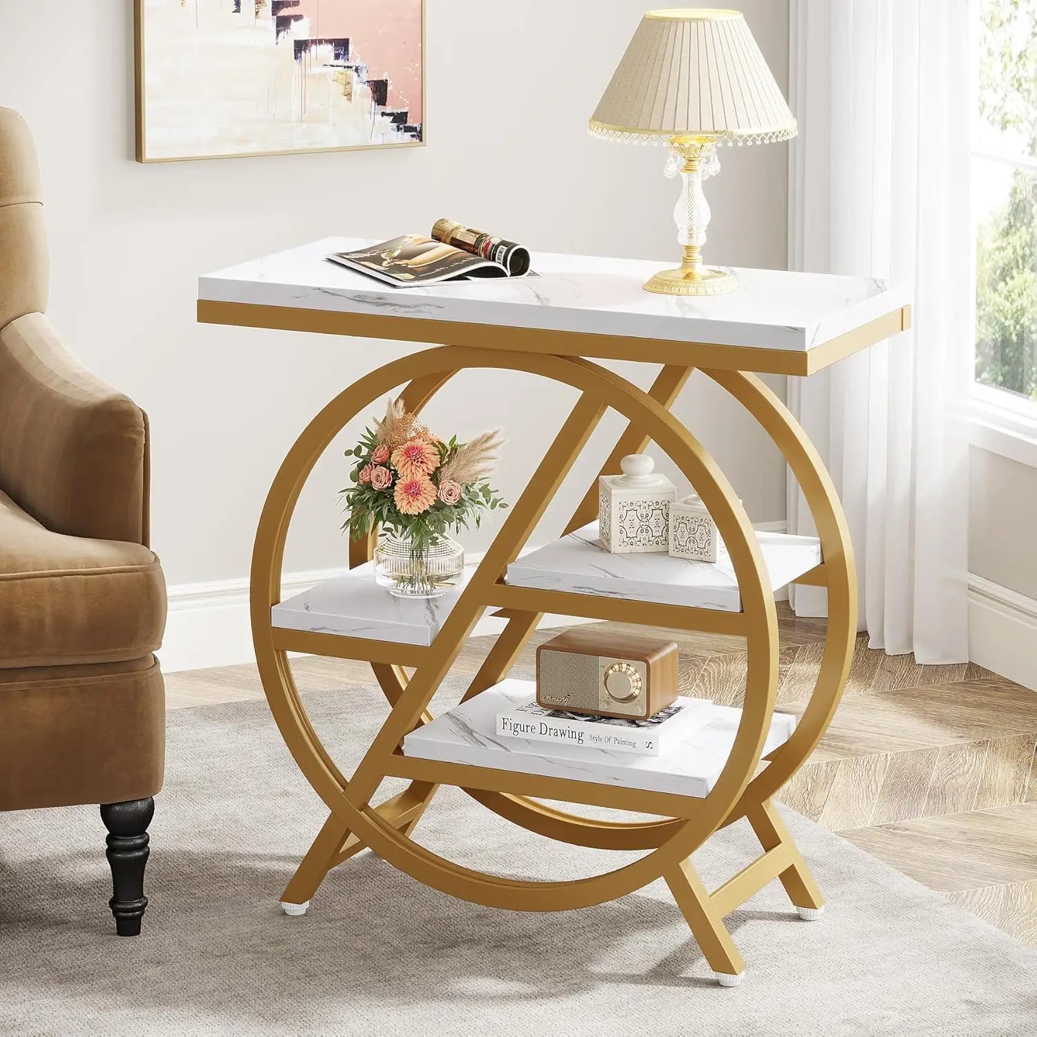 3-Tier Narrow Side Table