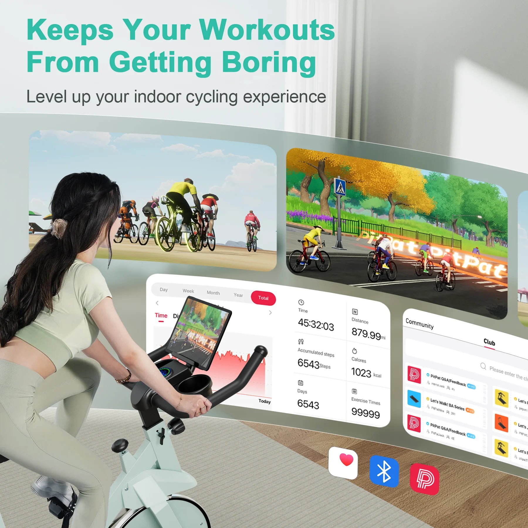 Low Noise Workout Cycling Bike