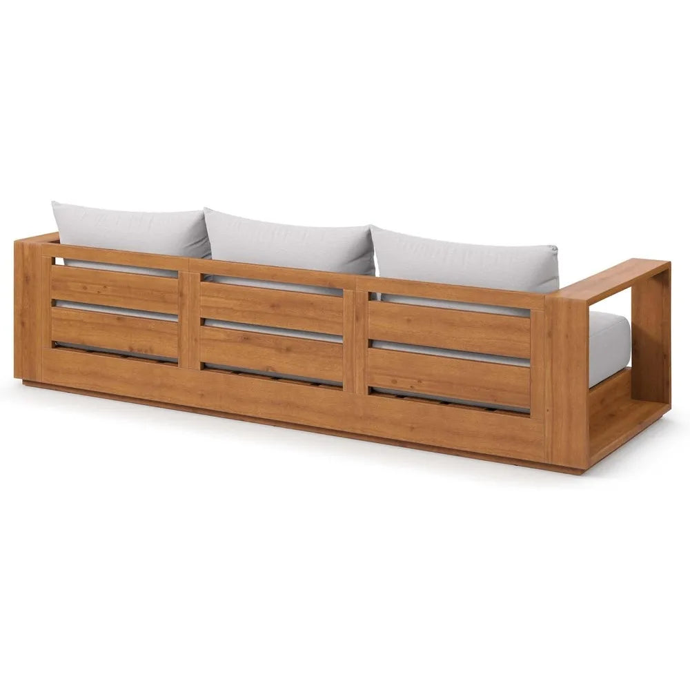 Wood Outdoor Patio Sofa