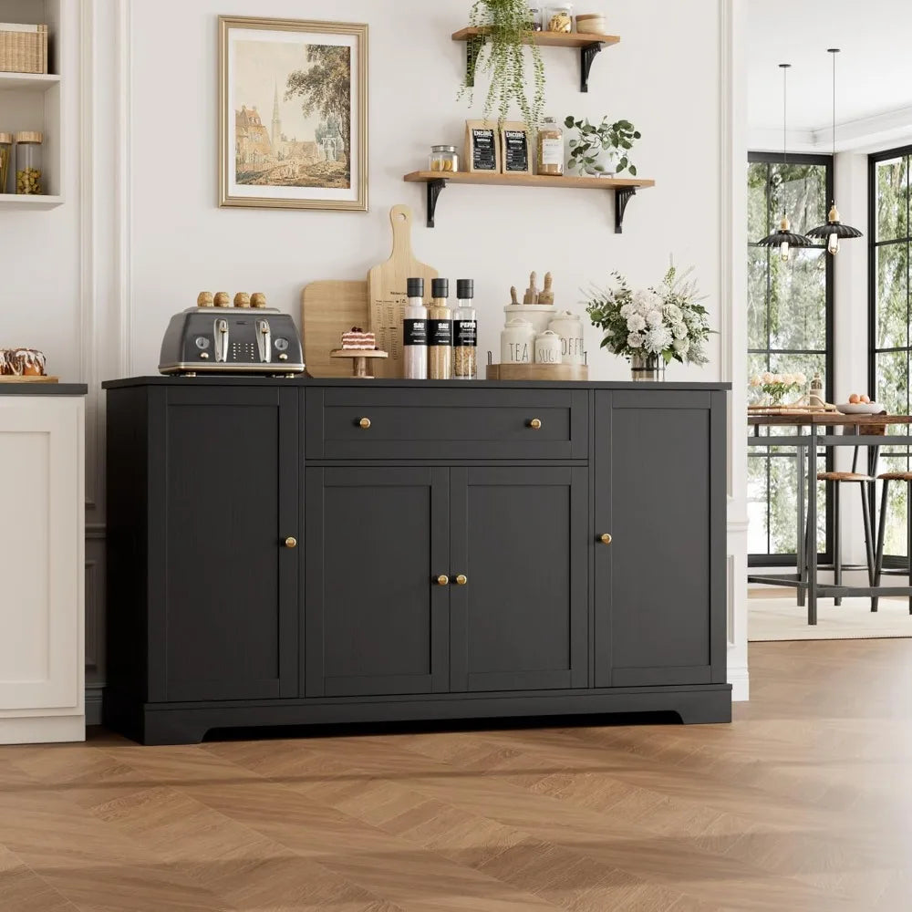 Buffet Sideboard Wood Coffee Bar