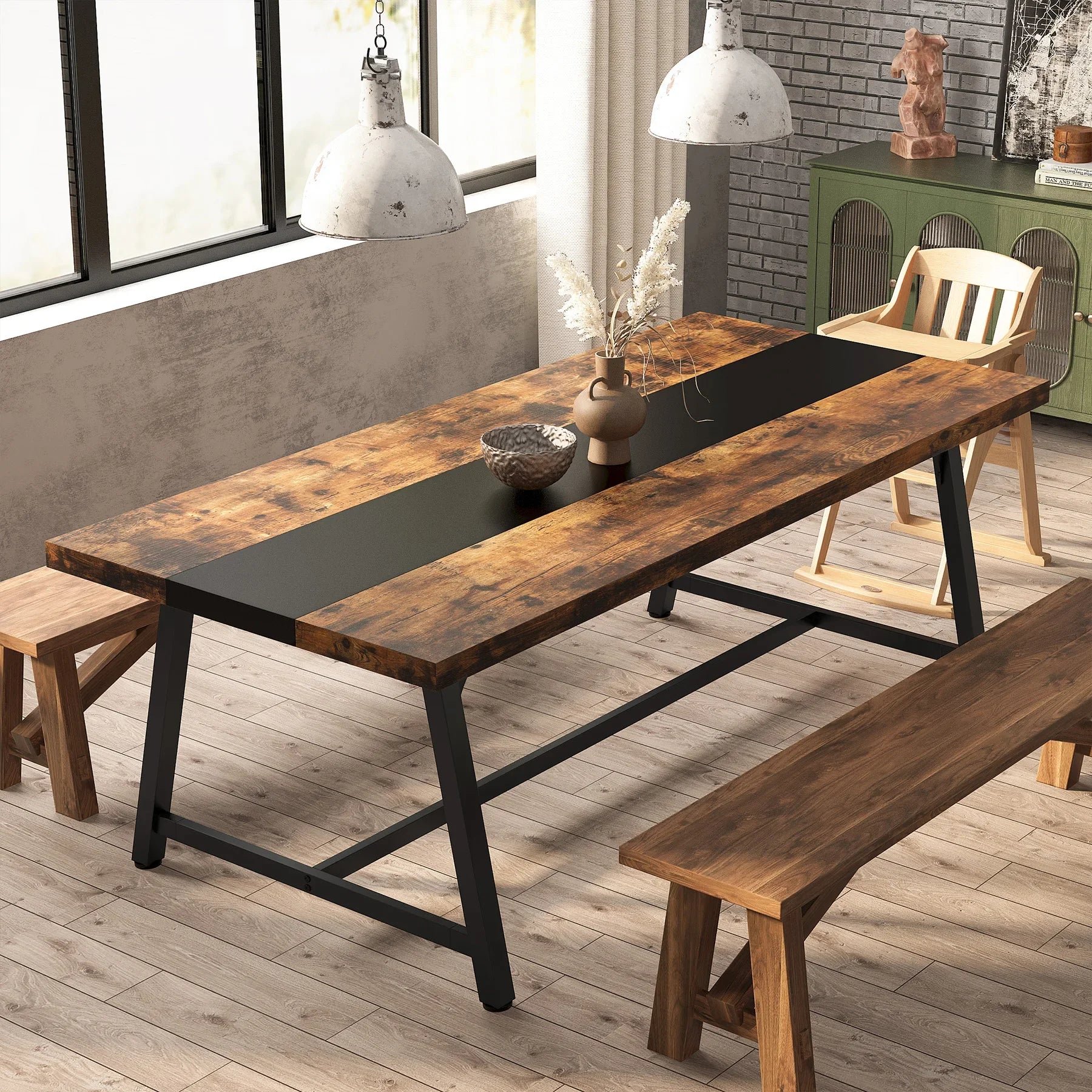 Wood Dining Table for 8