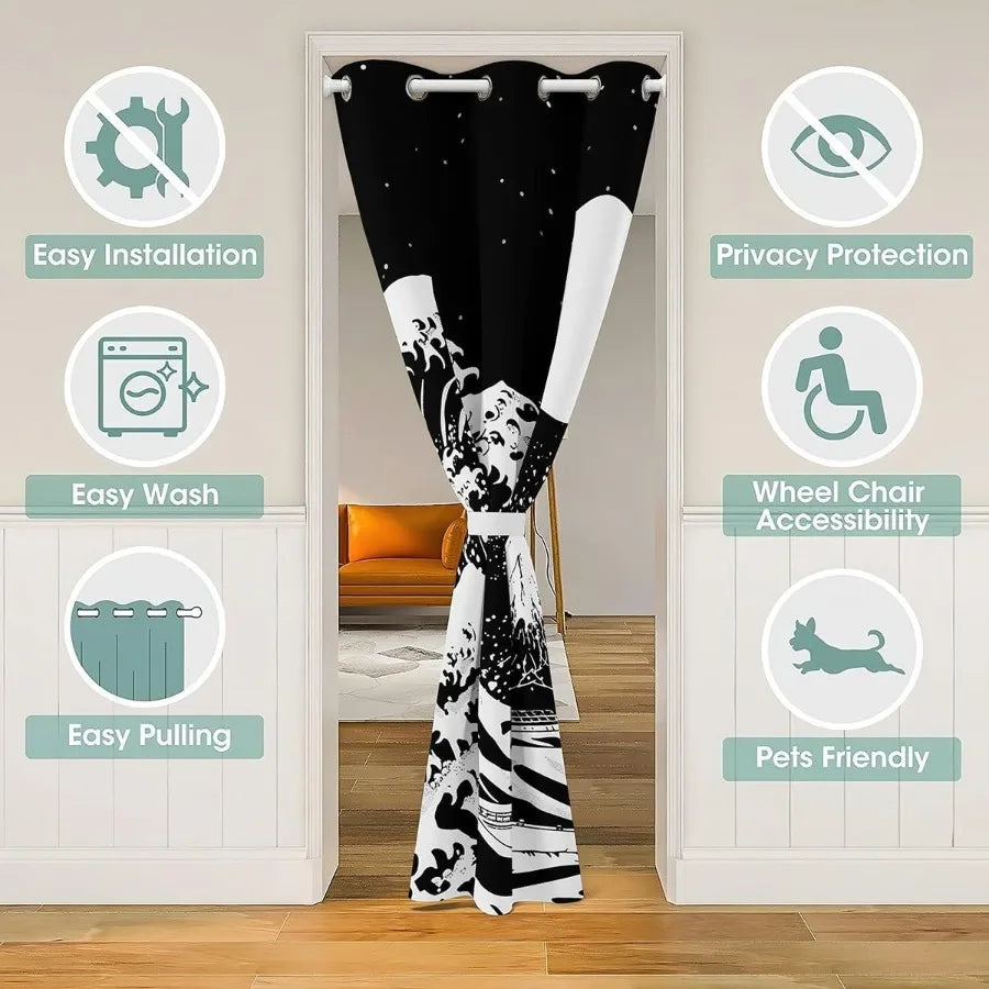 Moon Door Curtain for Doorway