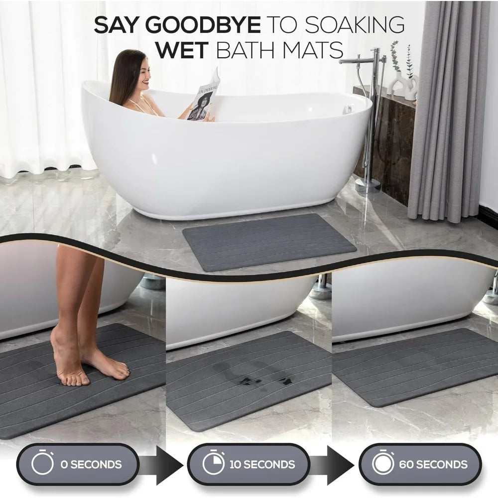 Luxurious Diatomite Stone Bath Mat -