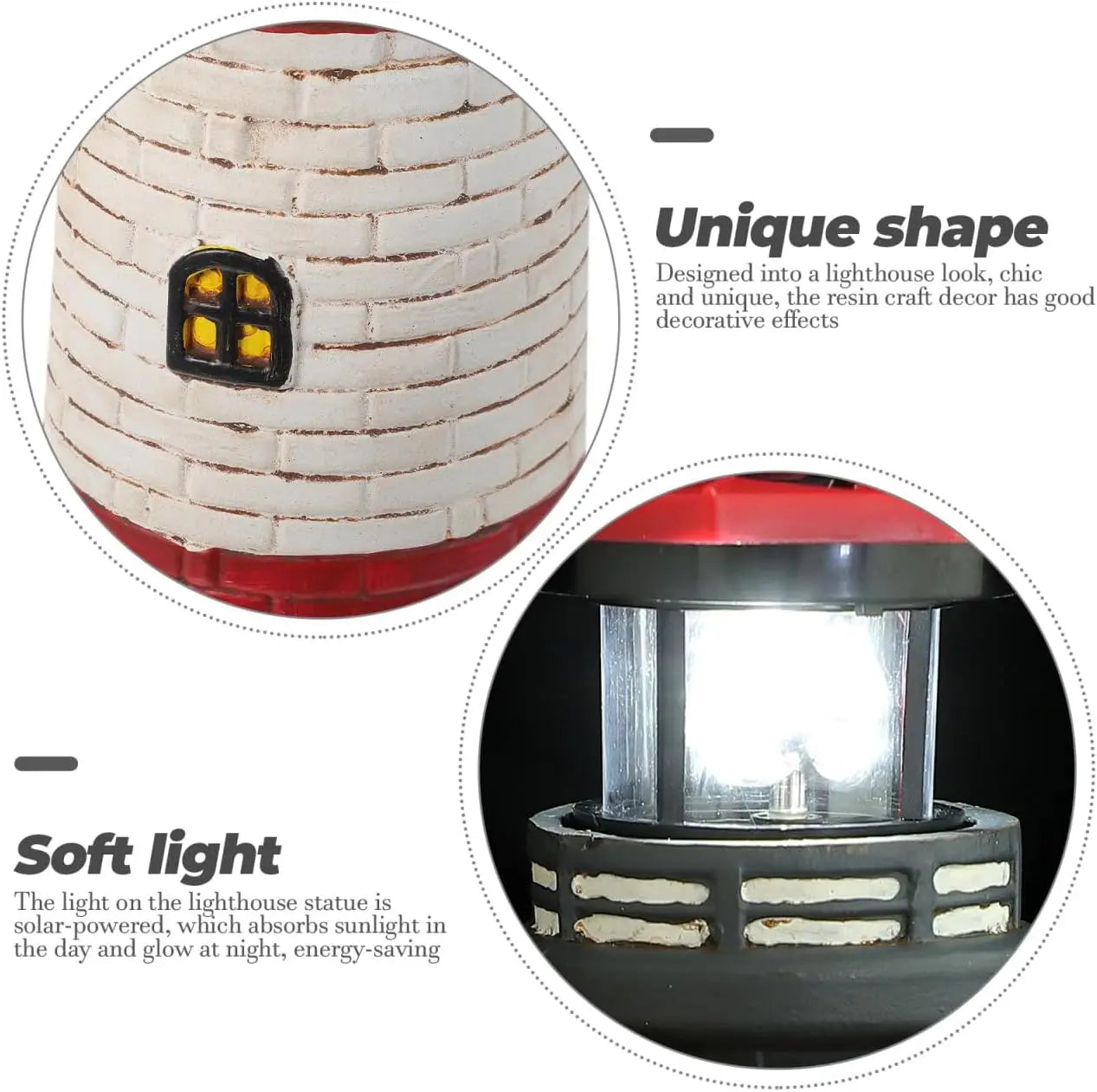 Outdoor Solar Lighthouse Lamp