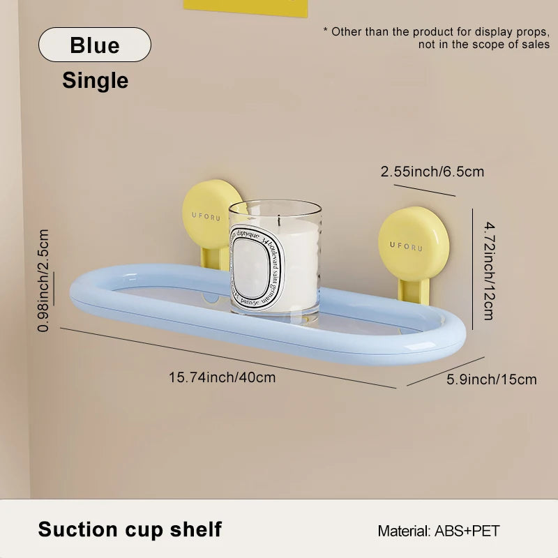Oval Suction Cup Shelf for Shower