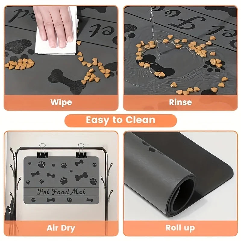 Pet Feeding Mat For Food/Water Bowl