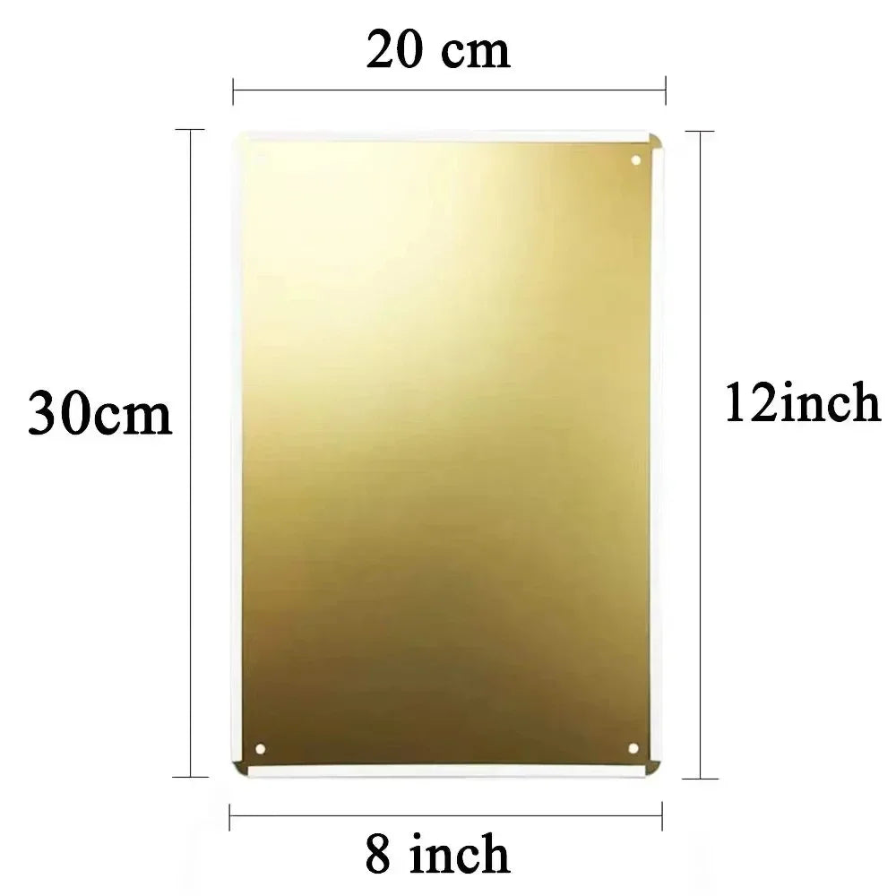 Metal Plaque Tin Wall Painting