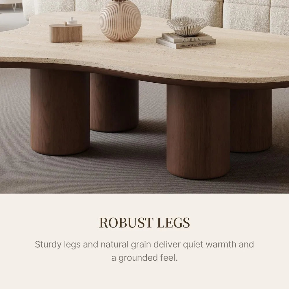 Unique Stone Top Coffee Table