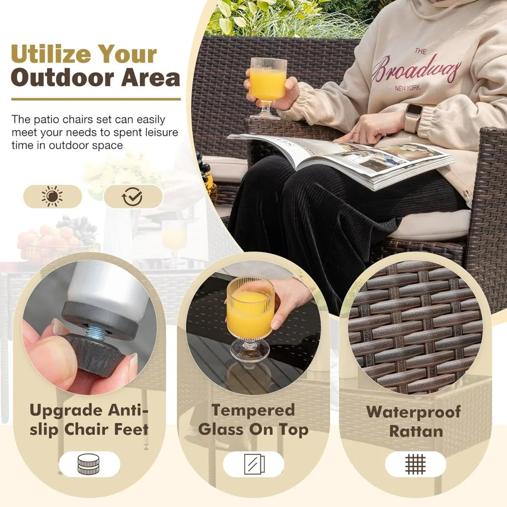 4 Pc Outdoor Patio Furniture