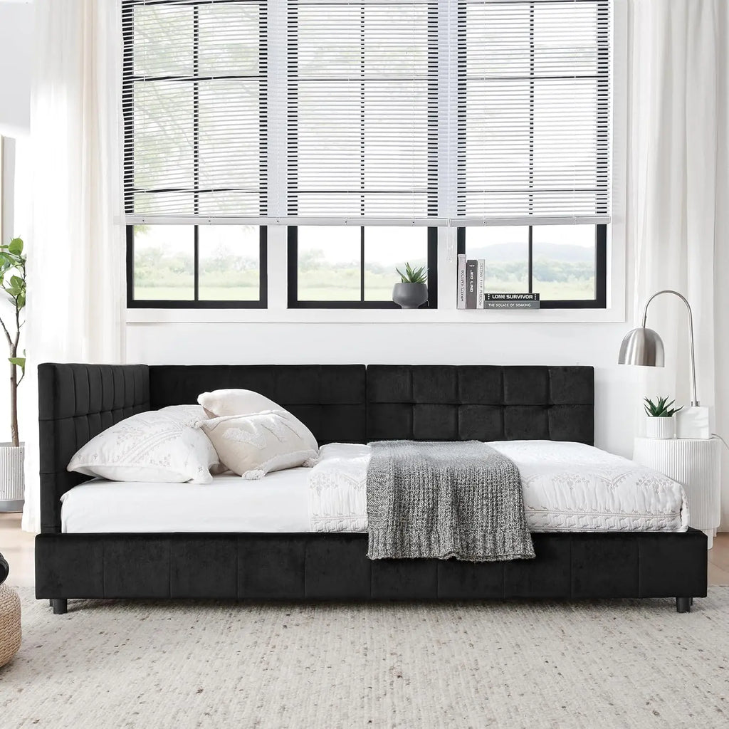 Upholstered Tufted Daybed Frame