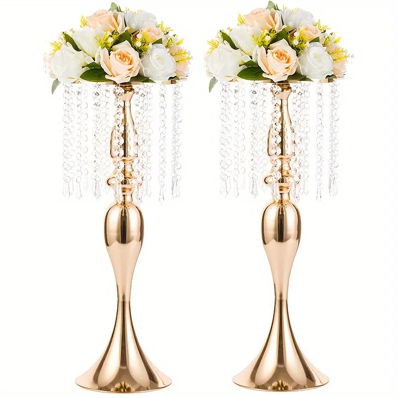 21.3 Inch High Crystal Flower Stand