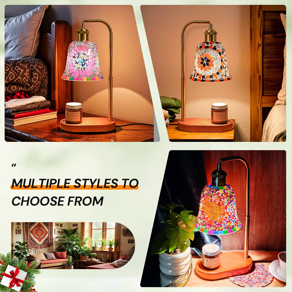Bohemian style bedside lamp