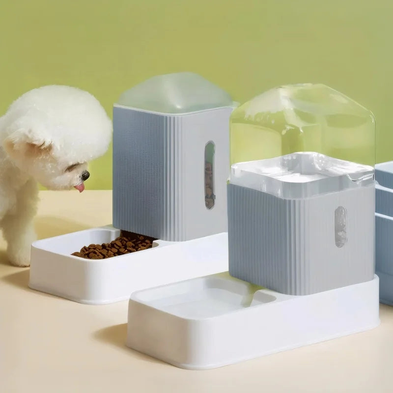 Auto Dog/Cat Food/Water Feeder