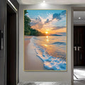 Sunset Beach canvas mural