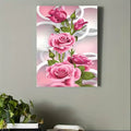1PC White Floral Canvas Flower