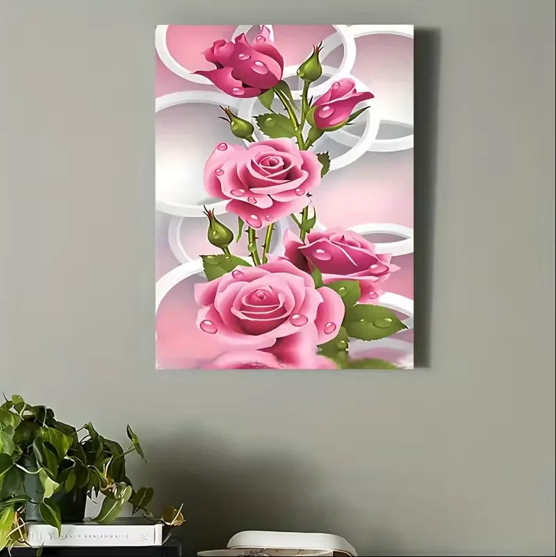 1PC White Floral Canvas Flower