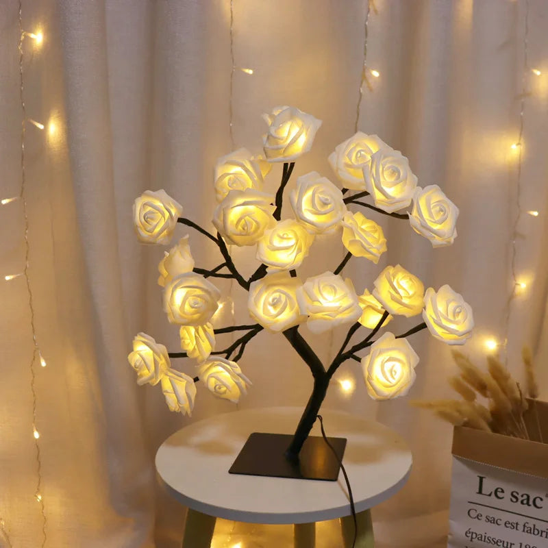 LED Rose Tree Lights USB  Lamp