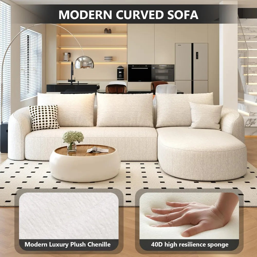 L-Shape Boneless Cloud Couch