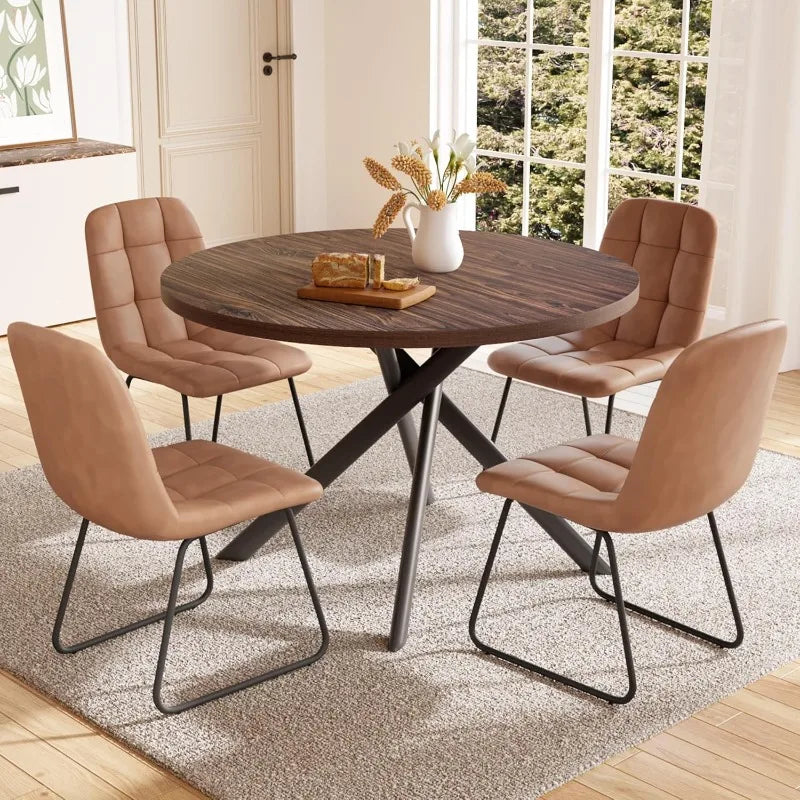 Kitchen Dark Walnut Table for 4