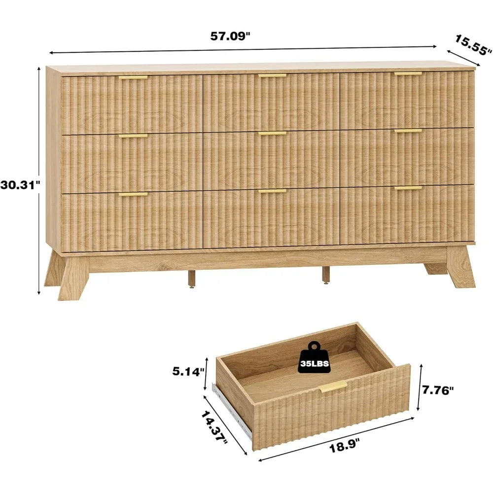 Wood Chest of Drawers/TV Stand