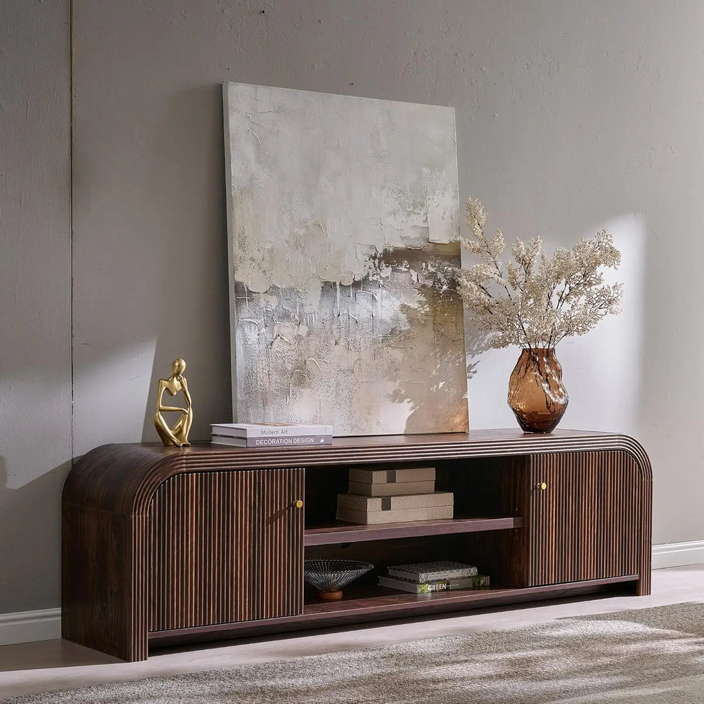 70" Modern Fluted TV Stand