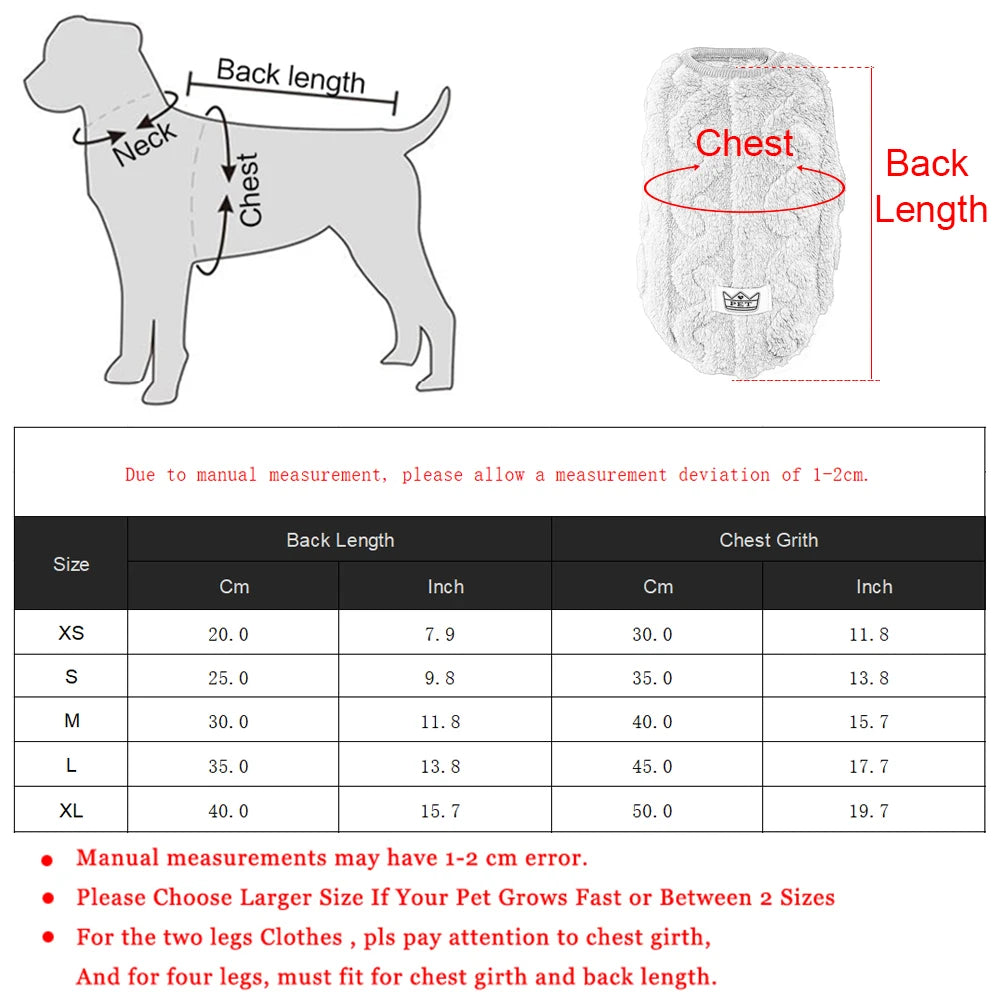 Soft Fleece Sweater for Dog/Cats