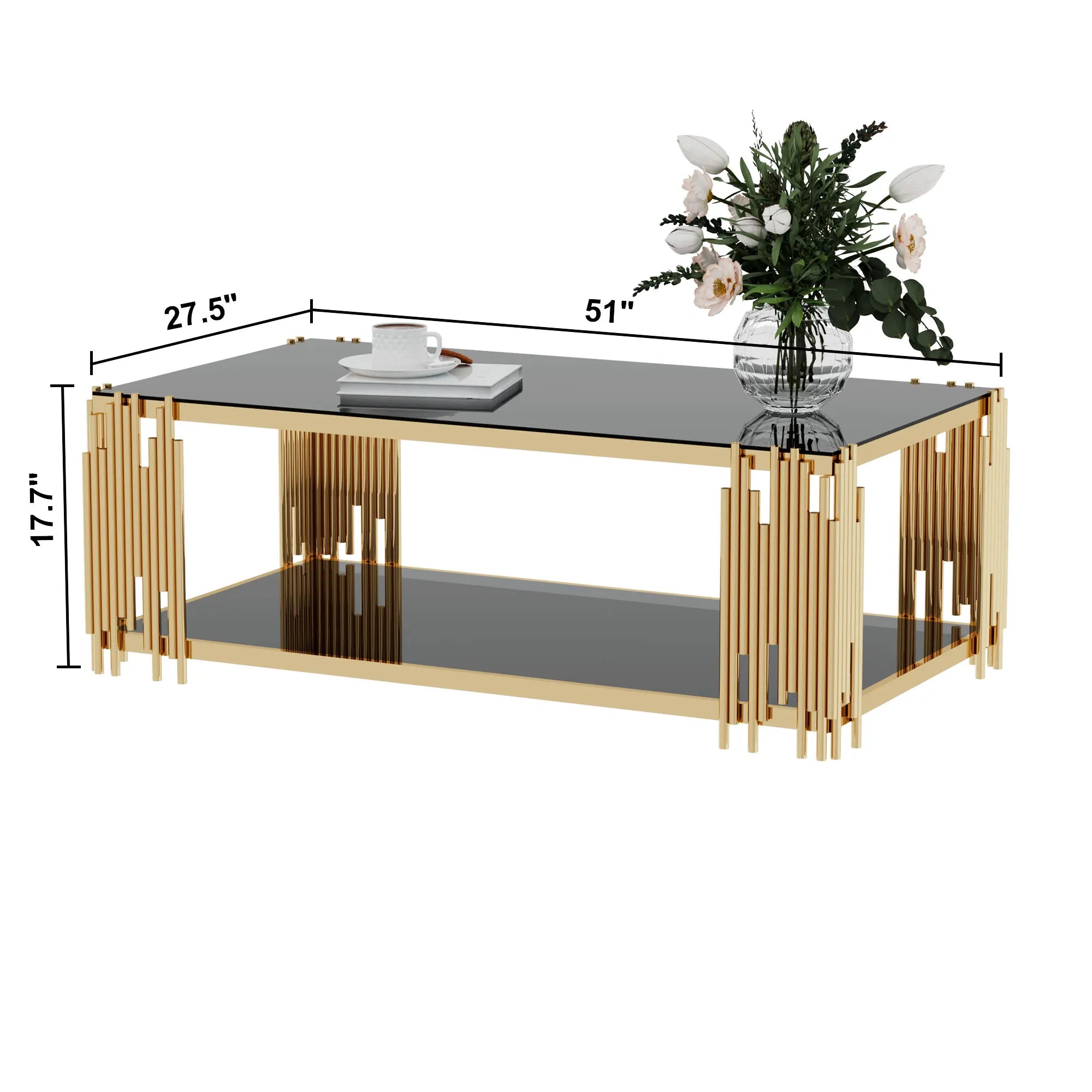 Stainless Steel Glass Coffee Table