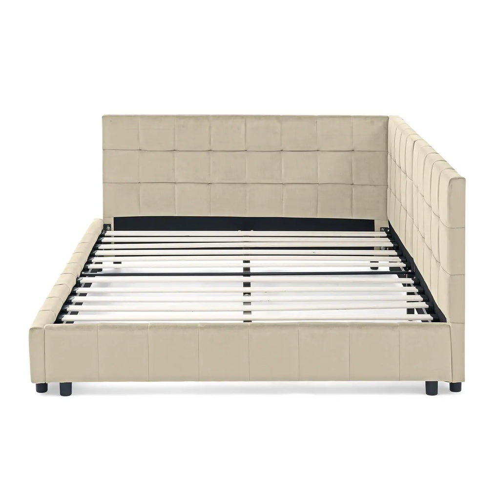 Upholstered Tufted Daybed Frame